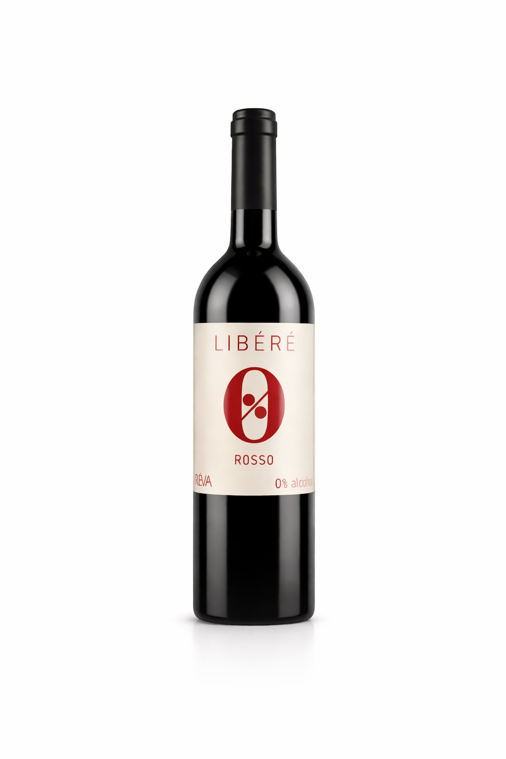 Libéré vino analcolico rosso da uve nebbiolo cantina réva nelle laghe bottiglia 750ml