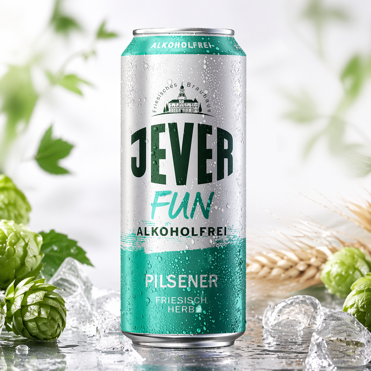 birra analcolica jever fun immagine premium con luppolo e orzo myazero birra senza alcol 0% alcohol free migliore