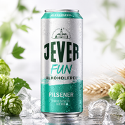 birra analcolica jever fun immagine premium con luppolo e orzo myazero birra senza alcol 0% alcohol free migliore