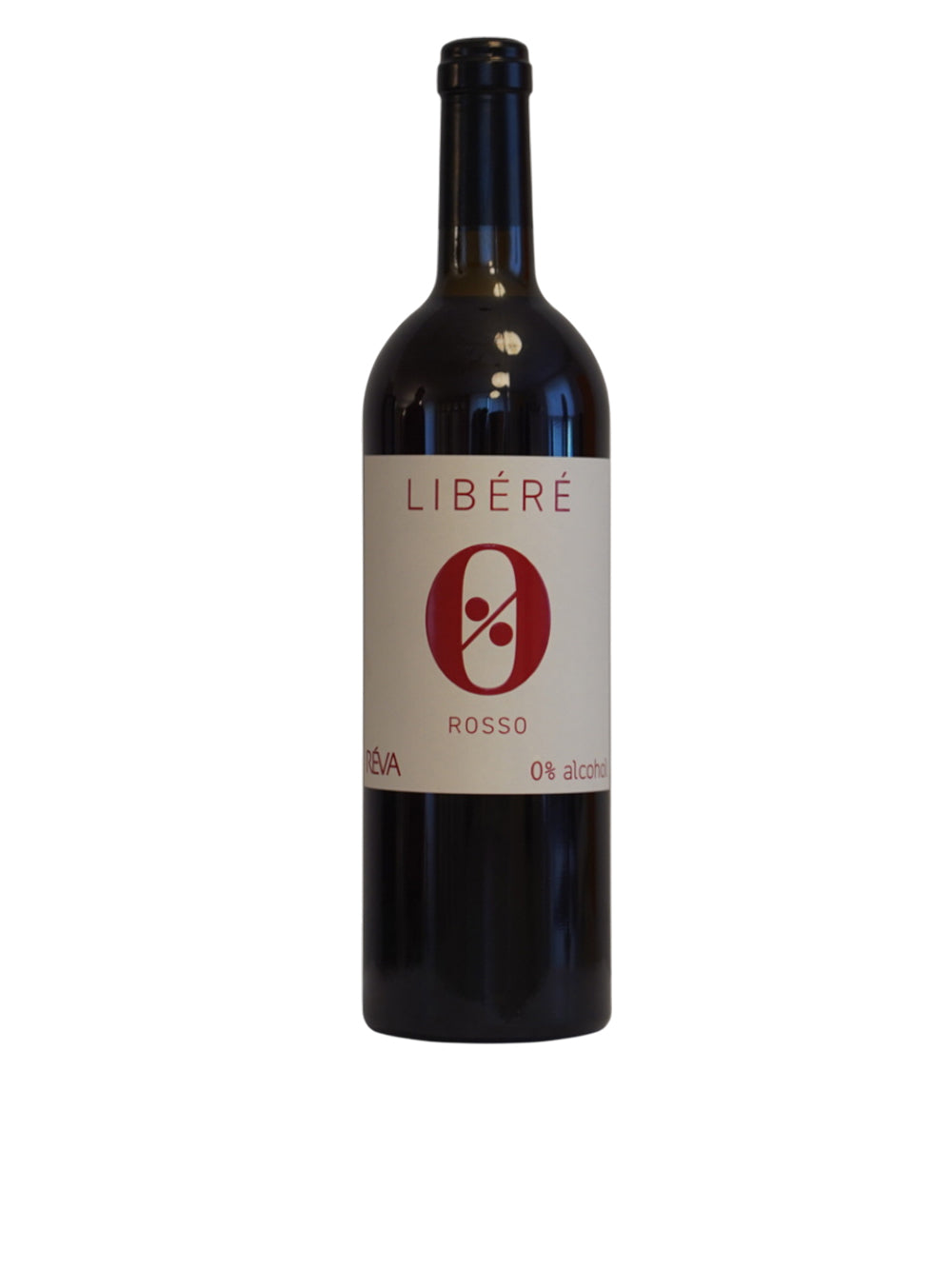 Libéré vino analcolico rosso da uve nebbiolo cantina réva nelle laghe bottiglia 750ml