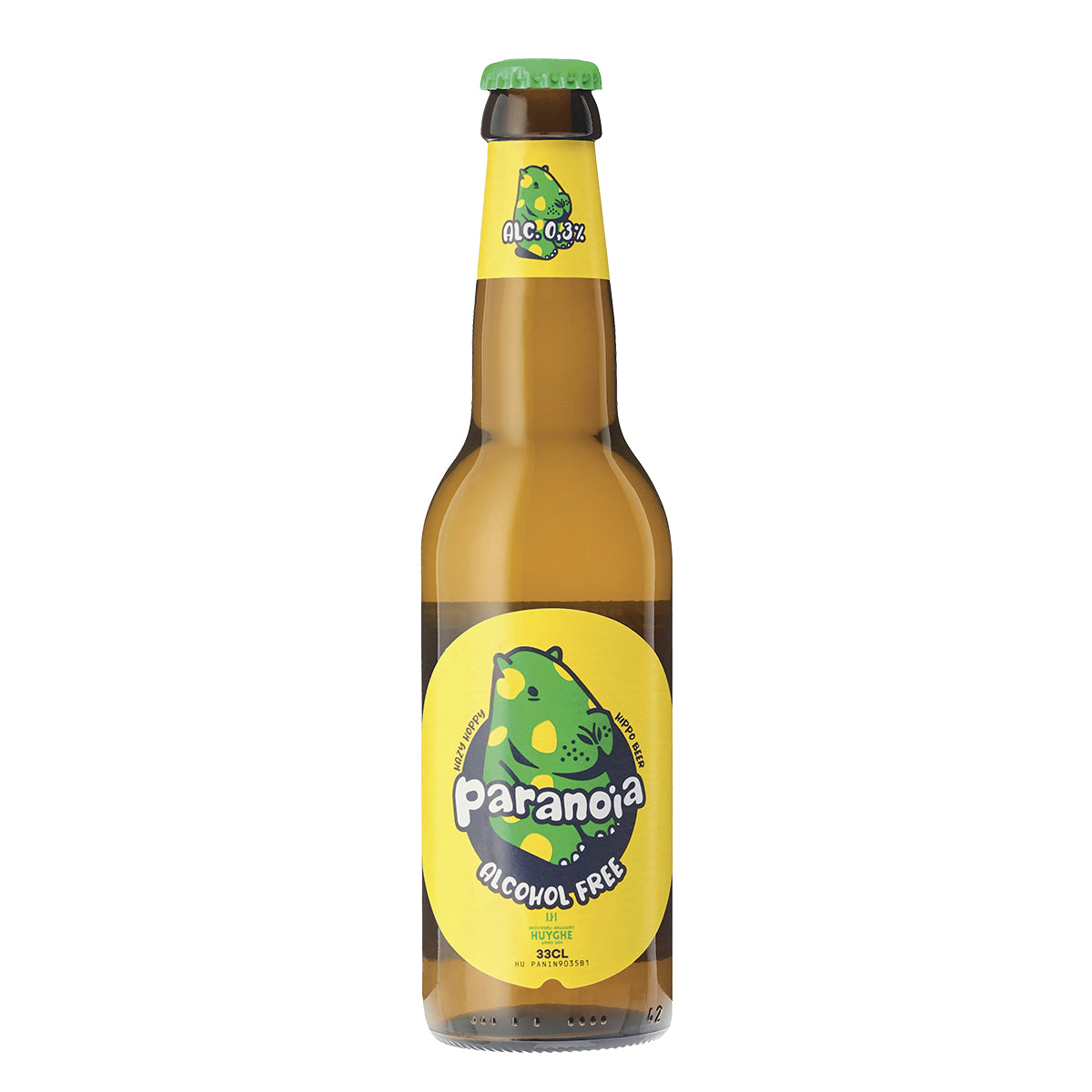 birra analcolica paranoia birrificio storico huyghe belga 0,3% bottiglia 0,33
