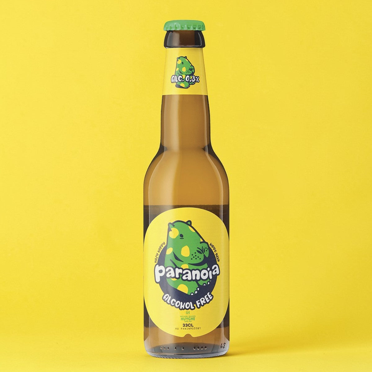 Paranoia huyghe birra analcolica birrificio storico  belga 0,3% bottiglia 0,33 