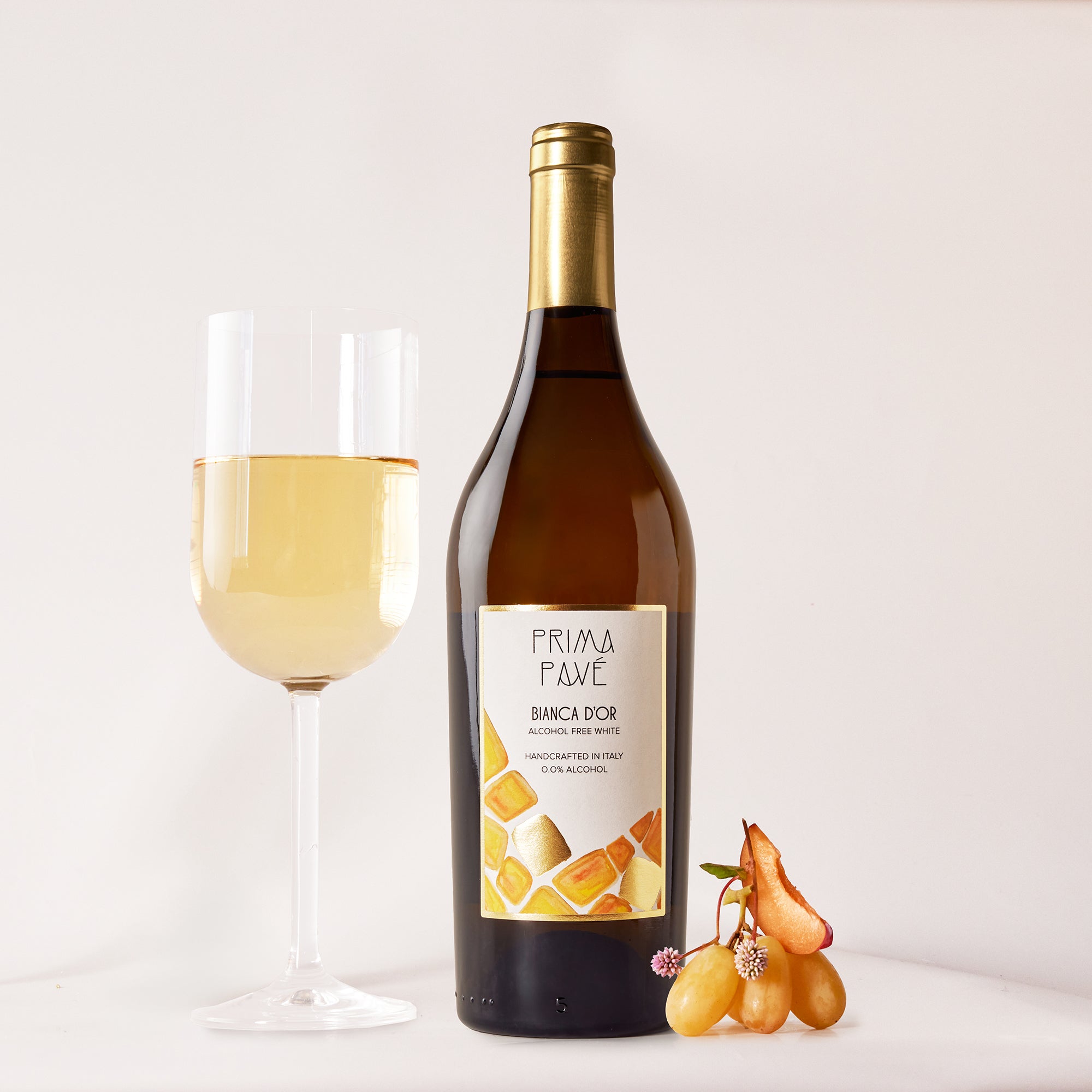 Prima Pavé Bianca D'Or - Analcolico da vino dealcolato