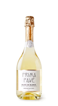Prima Pavé Blanc de Blancs - Spumante analcolico da vino dealcolato - Bottiglia singola