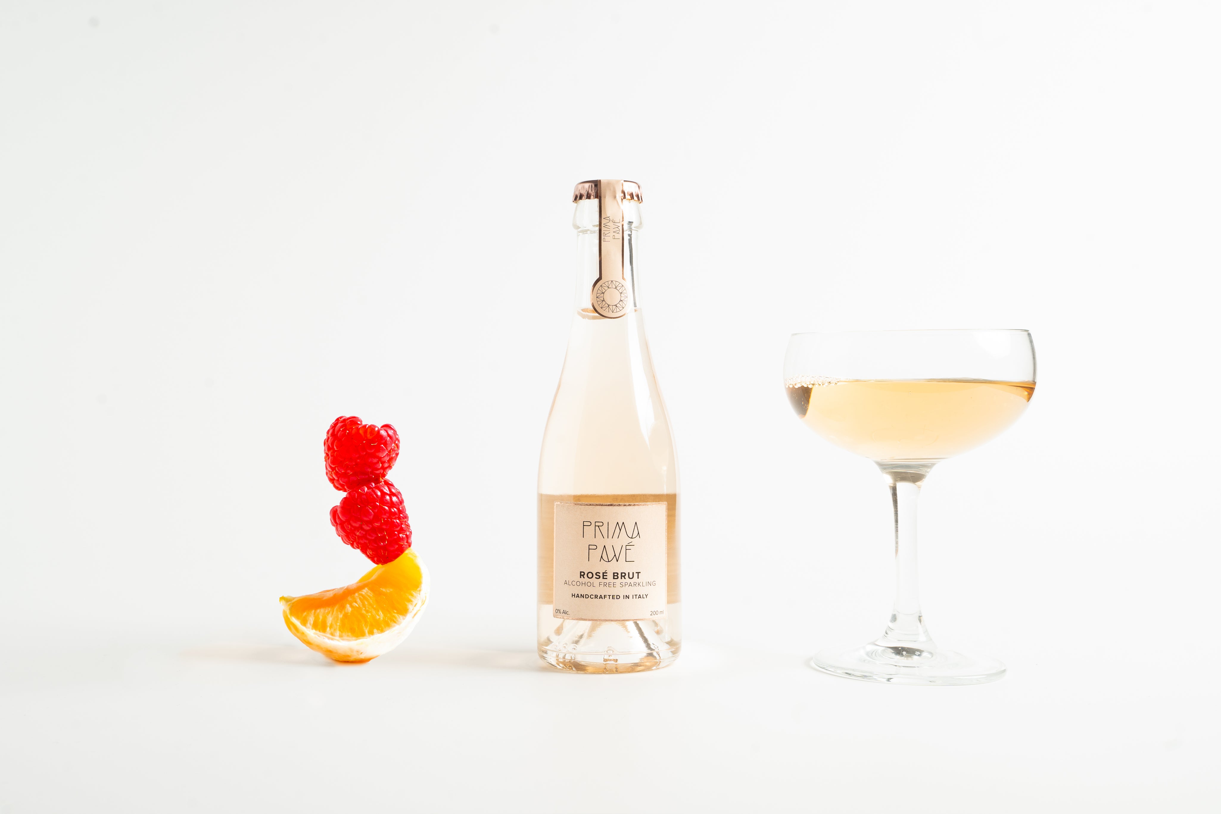 Prima Pavé Rosé Brut  - Spumante analcolico da vino dealcolato