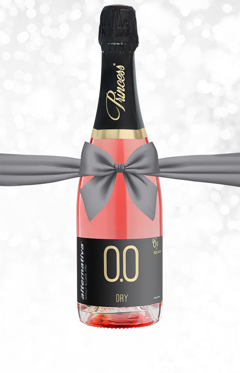 Alternativa 0.0 bollicine Rosato Dry - Spumante analcolico da vino dealcolato
