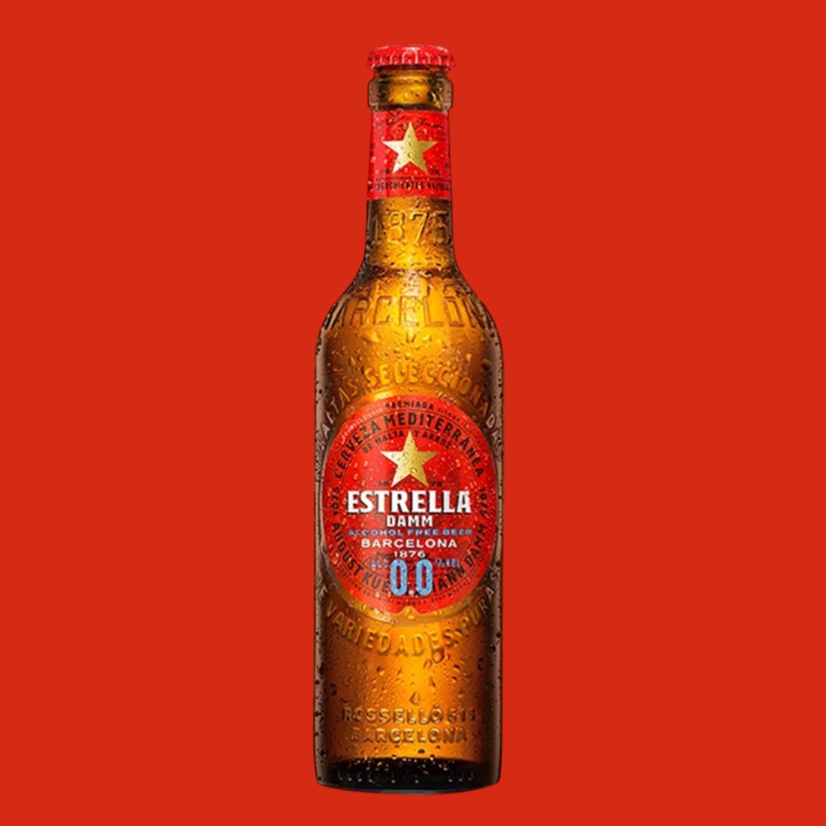 estrella damm birra analcolica gluten free alcohol free vegana senza alcol 0.0%
