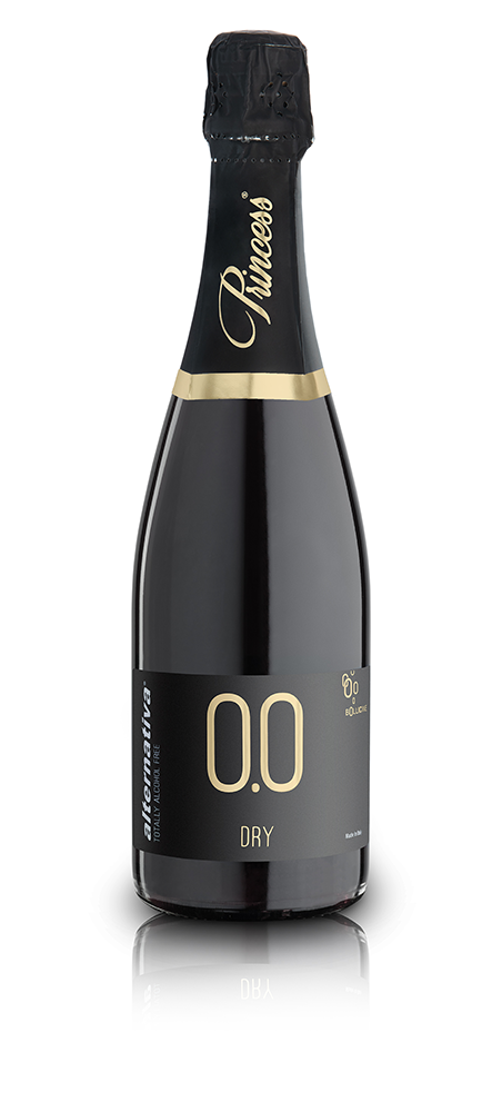 Alternativa 0.0 Bollicine Bianco Dry -  Spumante analcolico da vino de