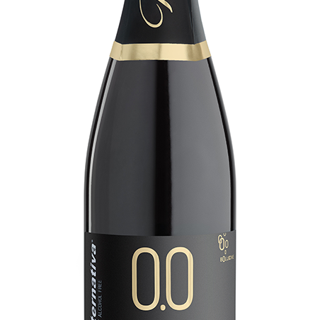 Alternativa 0.0 Bollicine Bianco Dry -  Spumante analcolico da vino de