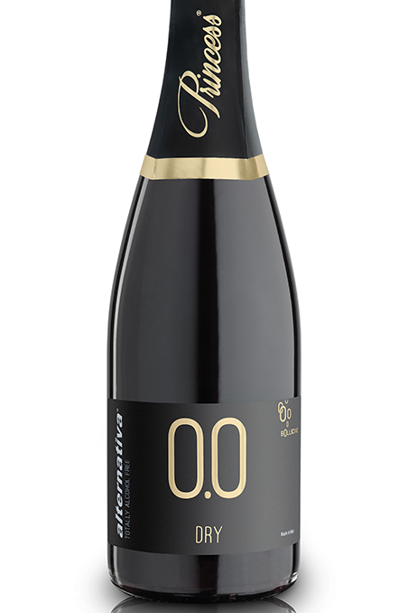Alternativa 0.0 Bollicine Bianco Dry -  Spumante analcolico da vino de