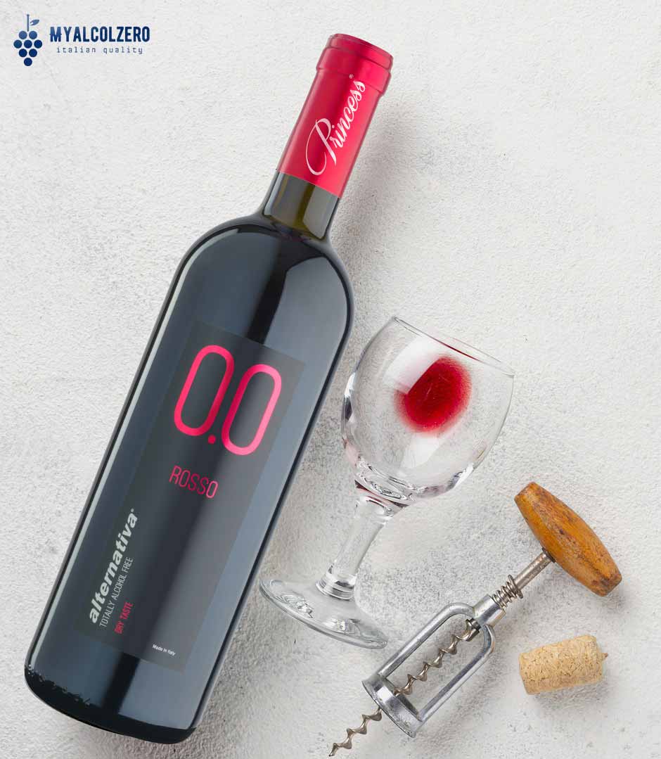vino analcolico rosso