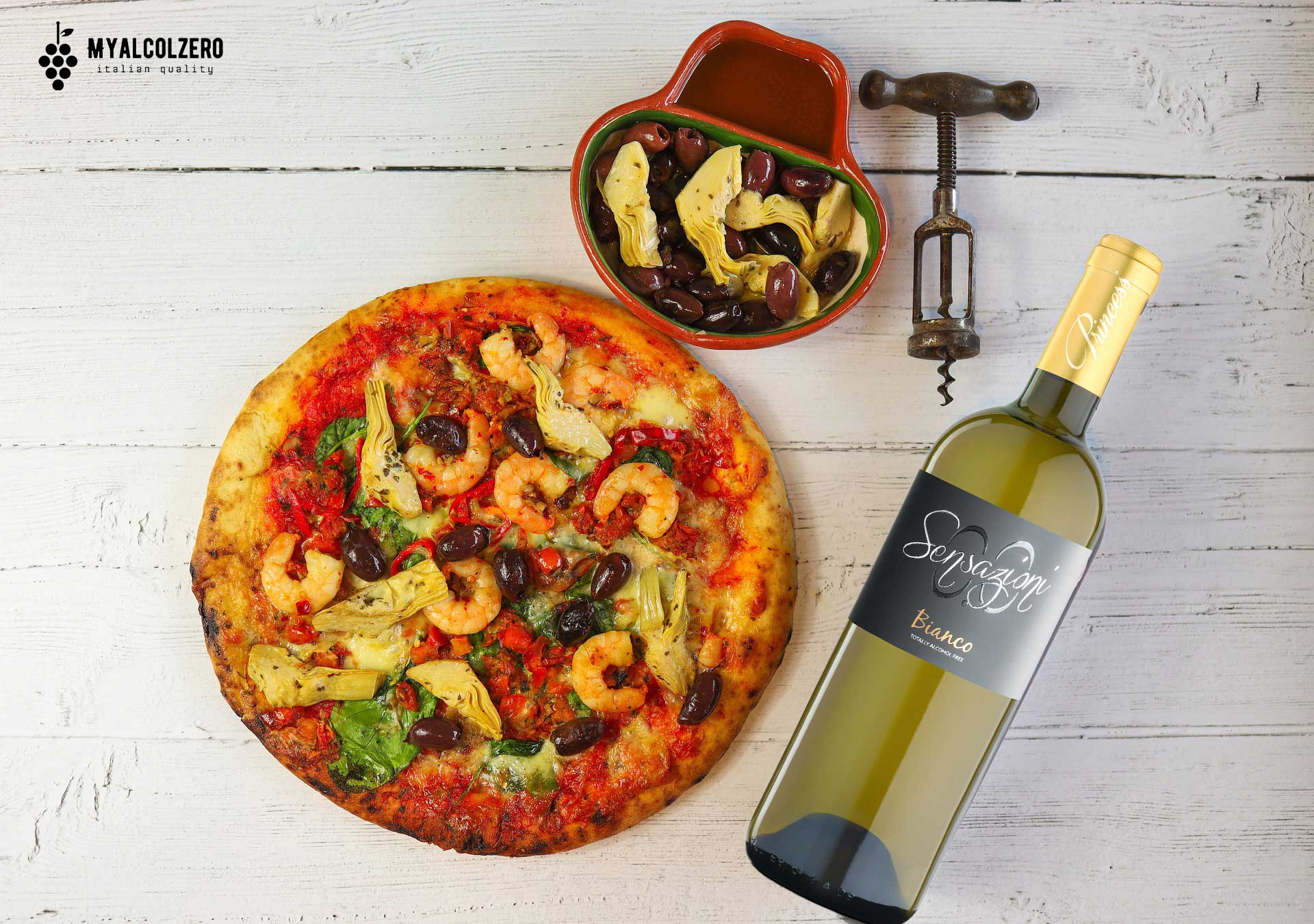 Sensazioni 0.0 Bianco Dry Taste - Analcolico da vino dealcolato