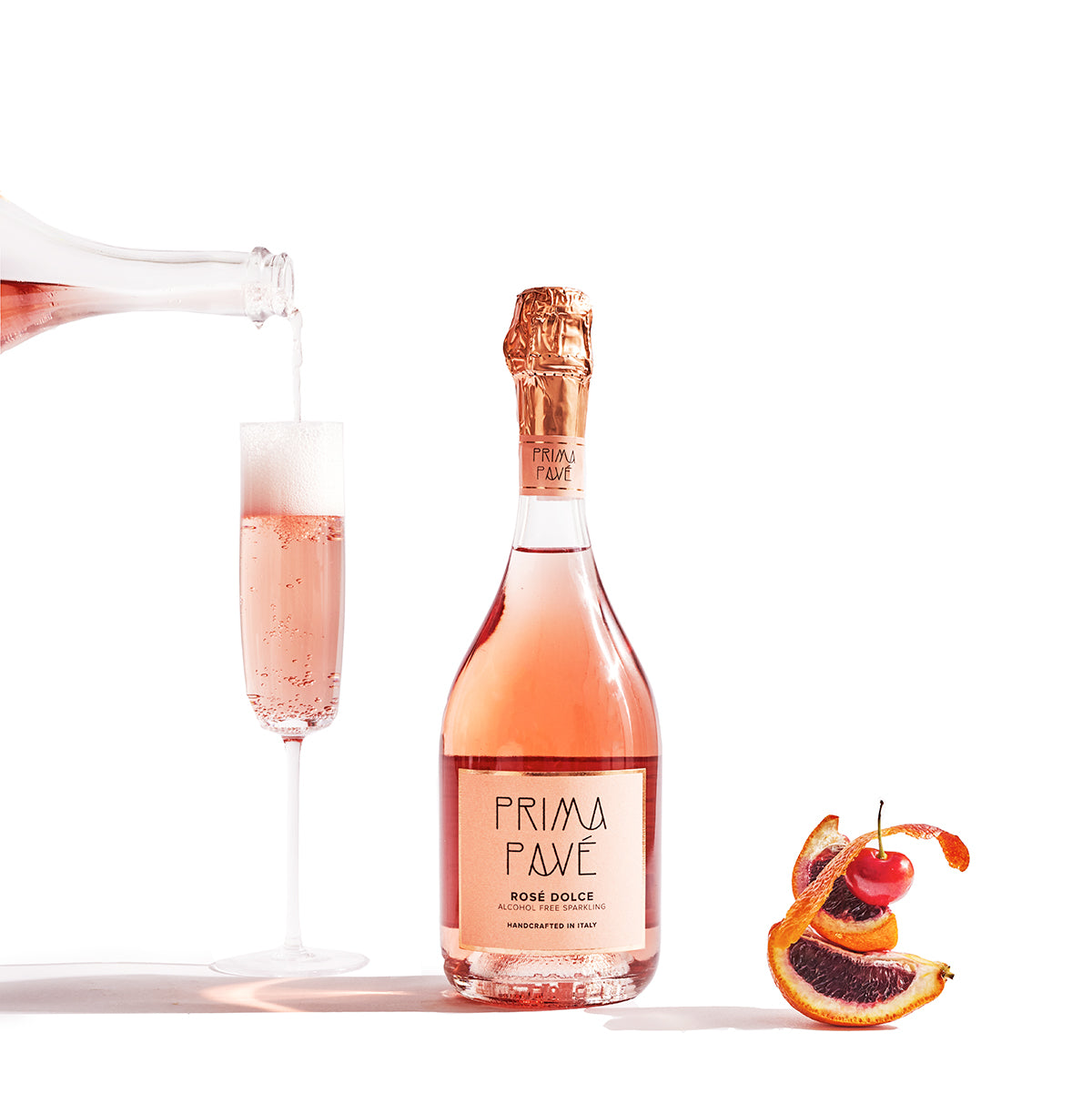 Prima Pavé Rosé Dolce  - Spumante analcolico da vino dealcolato 0.0